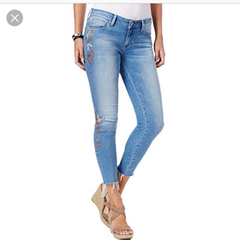 Mavi jeans Adrianna ankle embroidered size 24